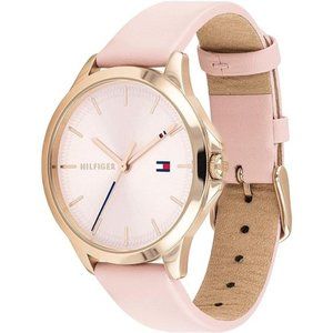 Women's Stainless Steel Quartz Watch with Leather